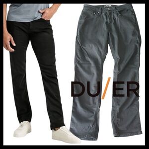 New DU/ER Black No Sweat Relaxed Taper Jeans (31x30)